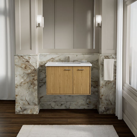 Jute® 30" wall-hung bathroom vanity cabinet