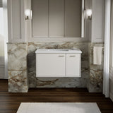 Jute® 36" wall-hung bathroom vanity cabinet