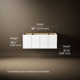 Jute® 48" wall-hung bathroom vanity cabinet