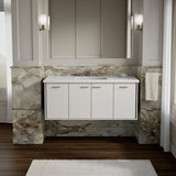 Jute® 48" wall-hung bathroom vanity cabinet