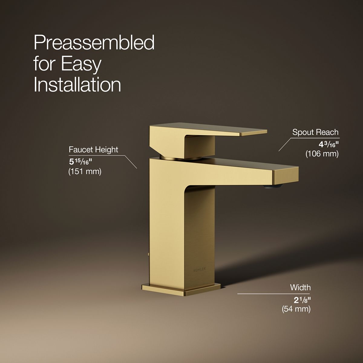 Honesty® Single-handle bathroom sink faucet, 0.5 gpm