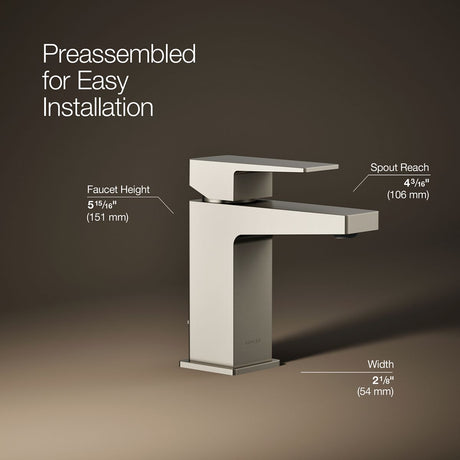 Honesty® Single-handle bathroom sink faucet, 0.5 gpm