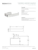 5" wallmount paper holder