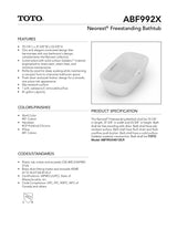 Neorest Freestanding Bathtub