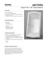 Clayton Soaker 66" x 36" x 24-3/8"