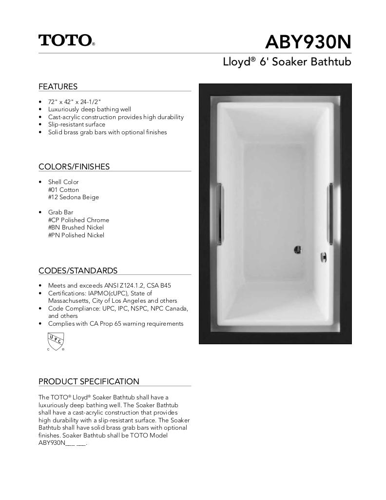 Lloyd 6' Soaker