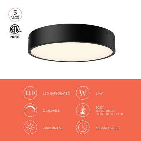 Alora Mood Adelaide 11-in Flush Mount