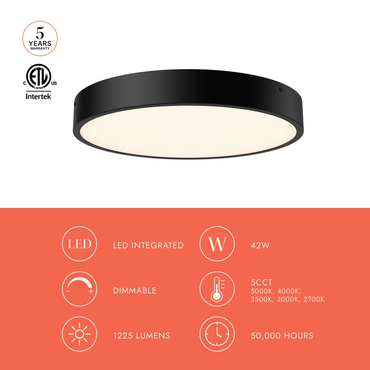 Alora Mood Adelaide 15-in Flush Mount