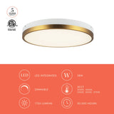 Alora Mood Adelaide 15-in Flush Mount