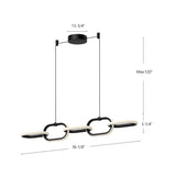 Kuzco Airen 36-in Linear Pendant
