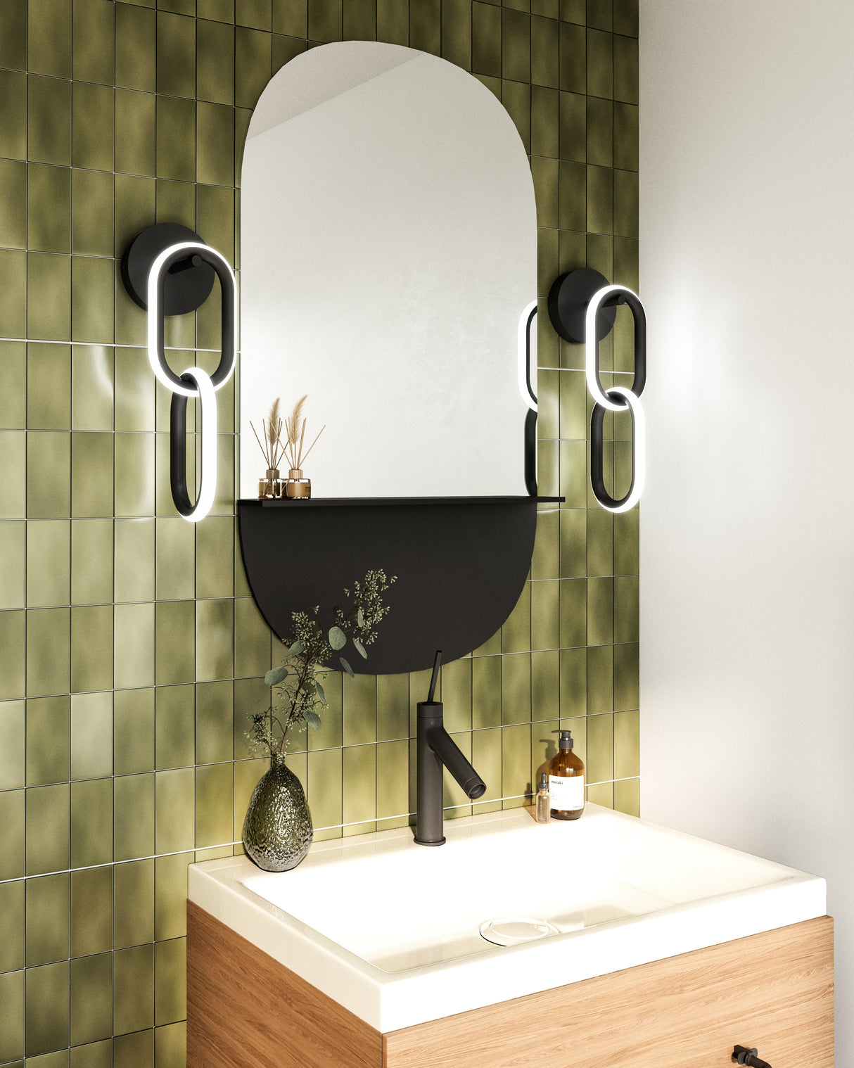 Kuzco Airen 17-in Wall Sconce