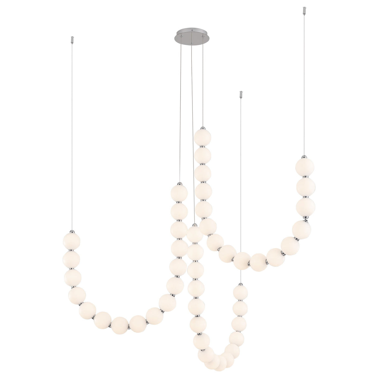 Alora Akoya 54-in 3-Head Chandelier