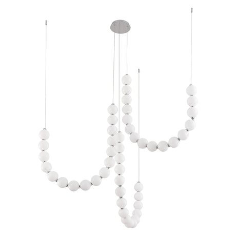 Alora Akoya 54-in 3-Head Chandelier