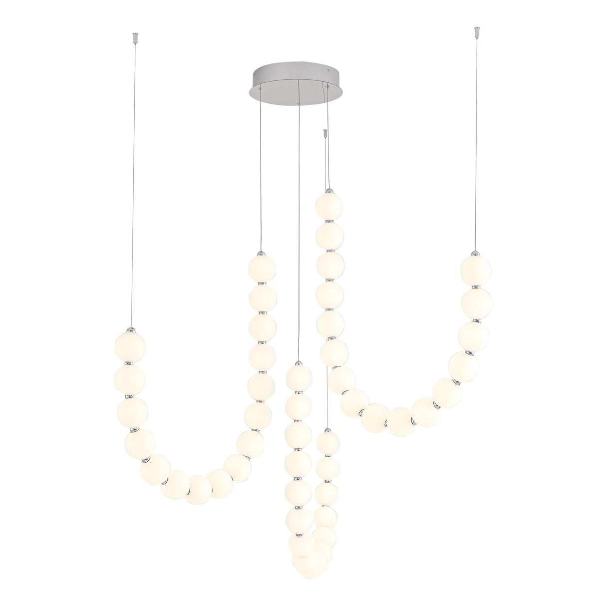 Alora Akoya 54-in 3-Head Chandelier