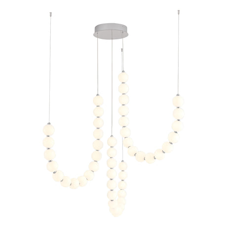 Alora Akoya 54-in 3-Head Chandelier