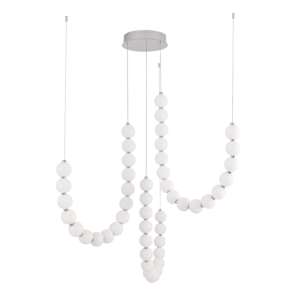Alora Akoya 54-in 3-Head Chandelier