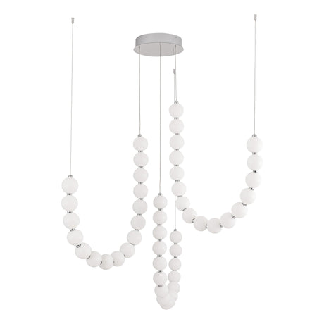 Alora Akoya 54-in 3-Head Chandelier