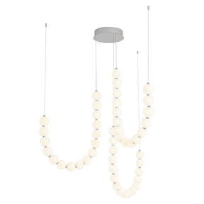 Alora Akoya 54-in 3-Head Chandelier