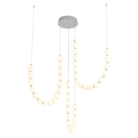 Alora Akoya 54-in 3-Head Chandelier