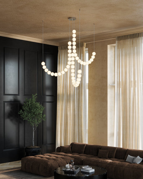 Alora Akoya 54-in 3-Head Chandelier
