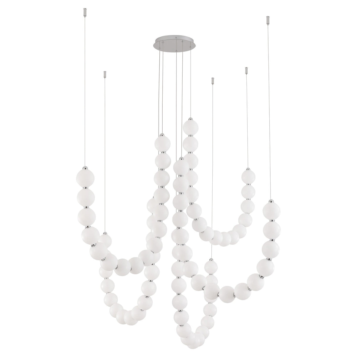 Alora Akoya 54-in 5-Head Chandelier