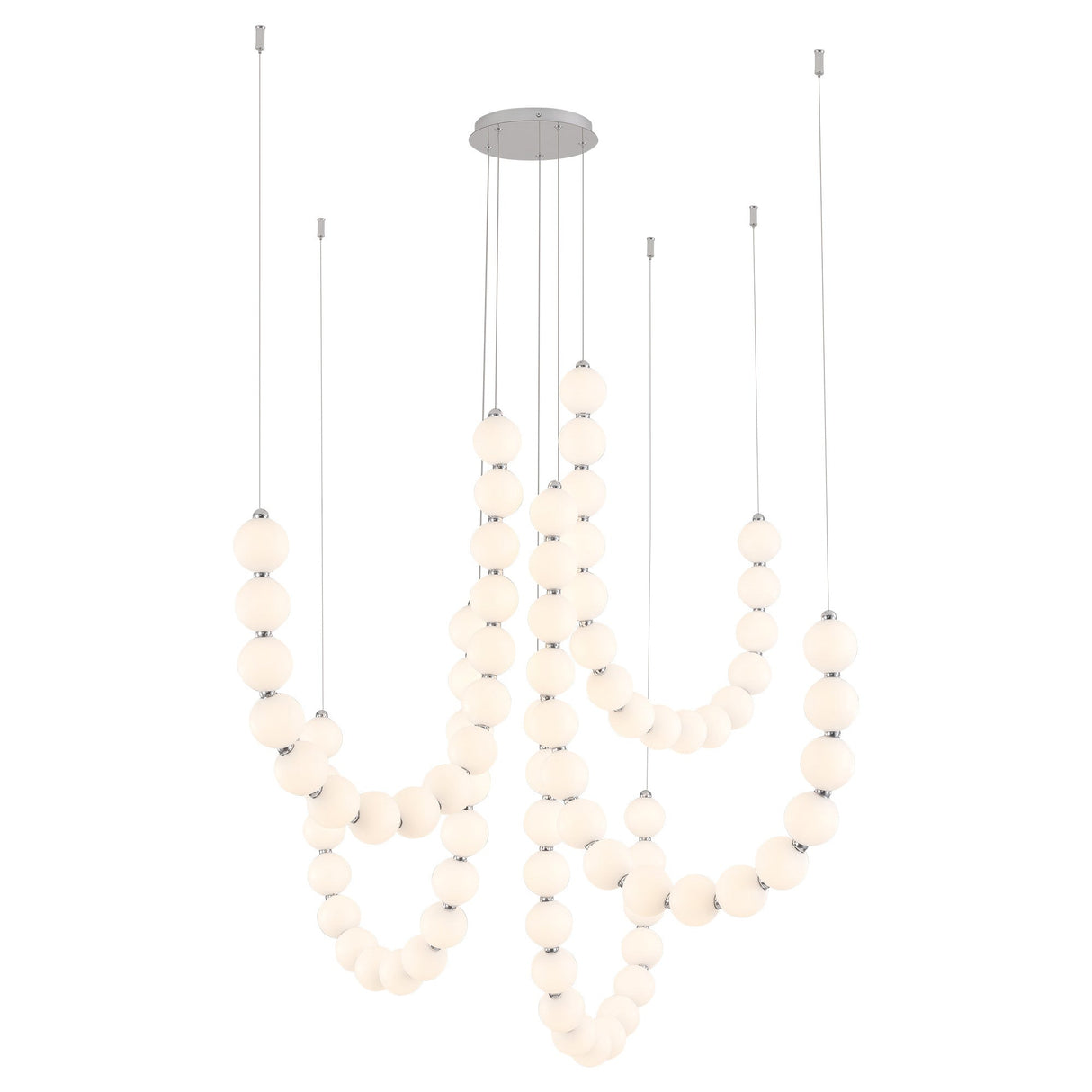Alora Akoya 54-in 5-Head Chandelier