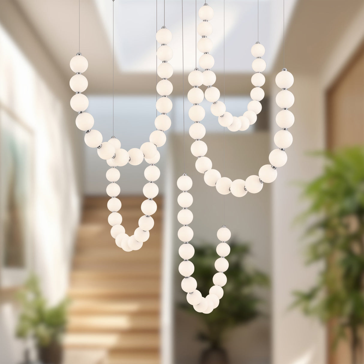 Alora Akoya 54-in 5-Head Chandelier