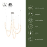 Alora Akoya 54-in 5-Head Chandelier