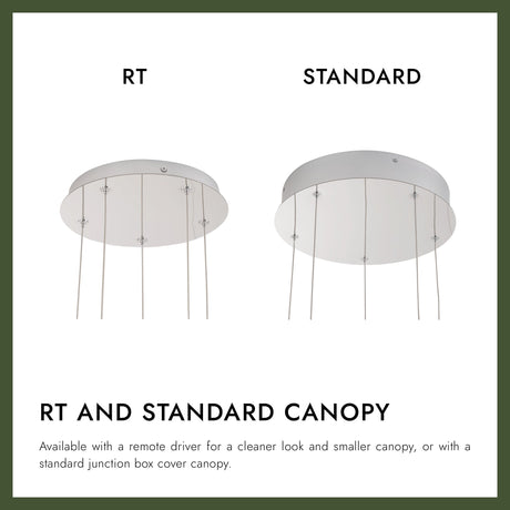 Alora Akoya 54-in 5-Head Chandelier