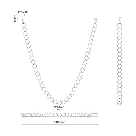 Alora Akoya 12.5-ft Pendant