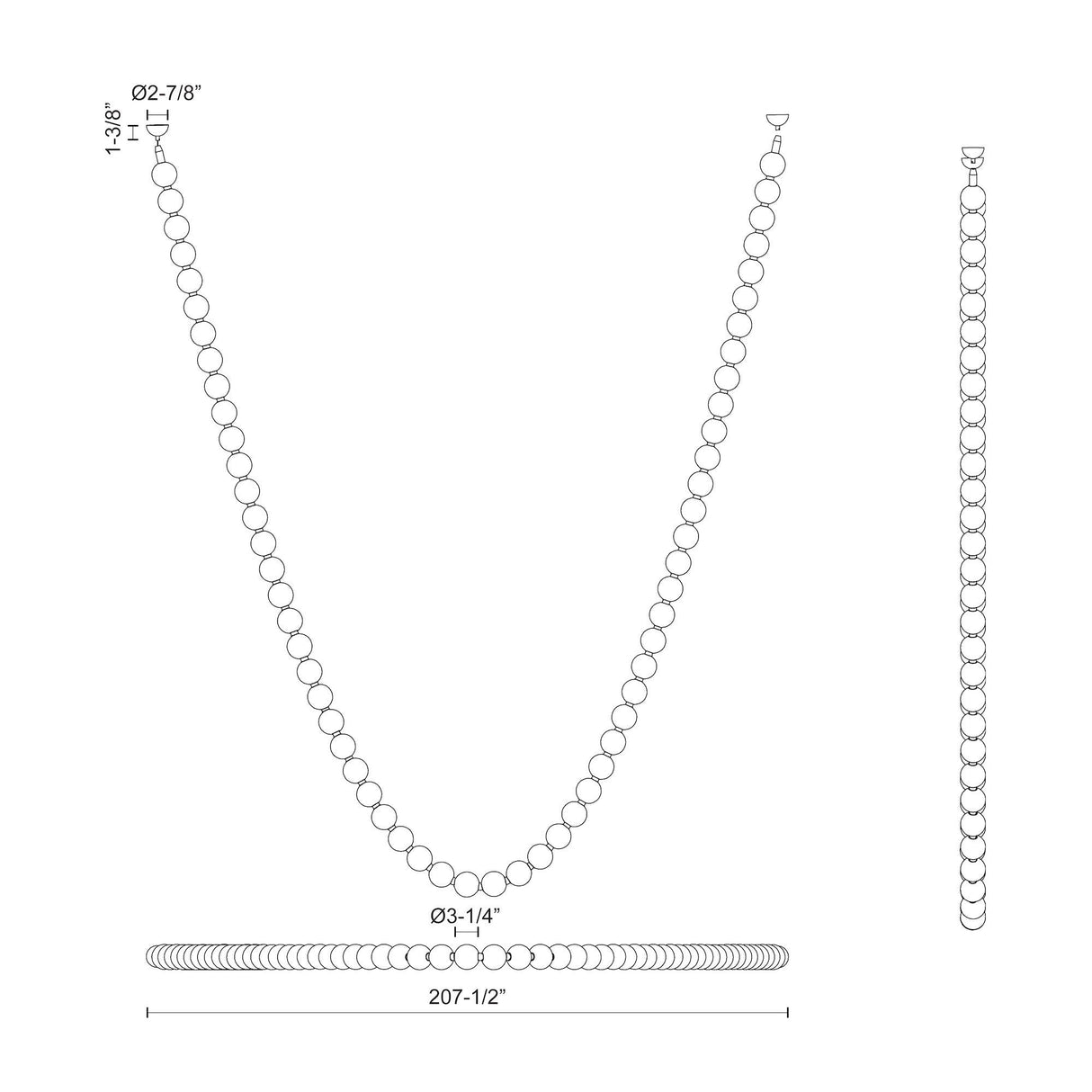 Alora Akoya 17-ft Pendant