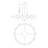 Alora Alonso 50-in Chandelier