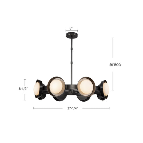Alora Alonso 37-in Chandelier