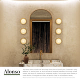 Alora Alonso 8-in Wall/Vanity Light