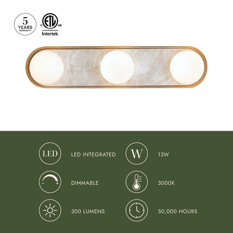 Alora Alonso 23-in Wall/Vanity Light