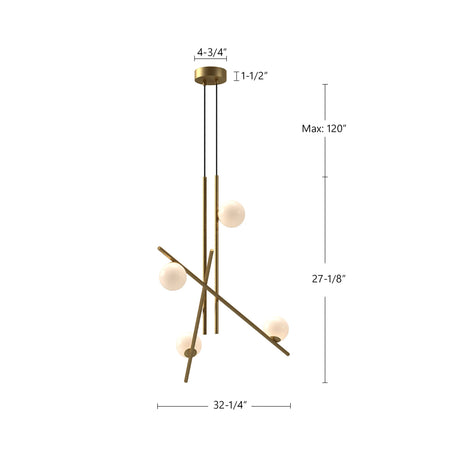 Kuzco Amara 32-in Chandelier