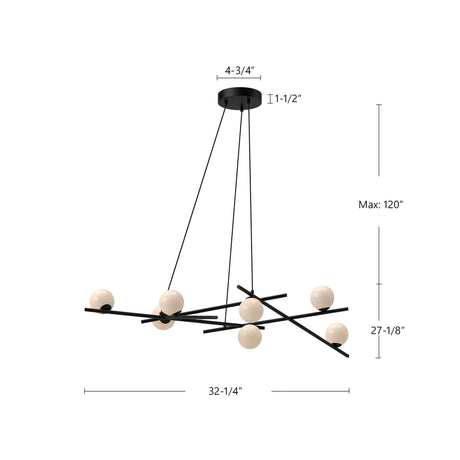 Kuzco Amara 54-in Chandelier