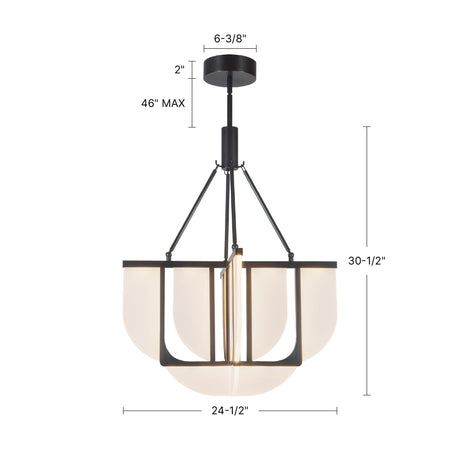 Alora Anders 24-in Chandelier