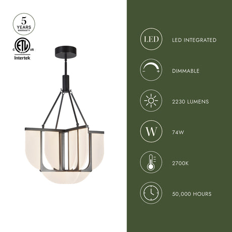 Alora Anders 24-in Chandelier