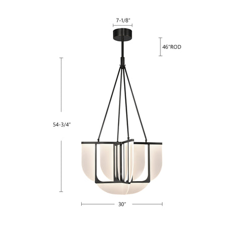 Alora Anders 30-in Chandelier