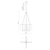 Alora Anders 30-in Chandelier