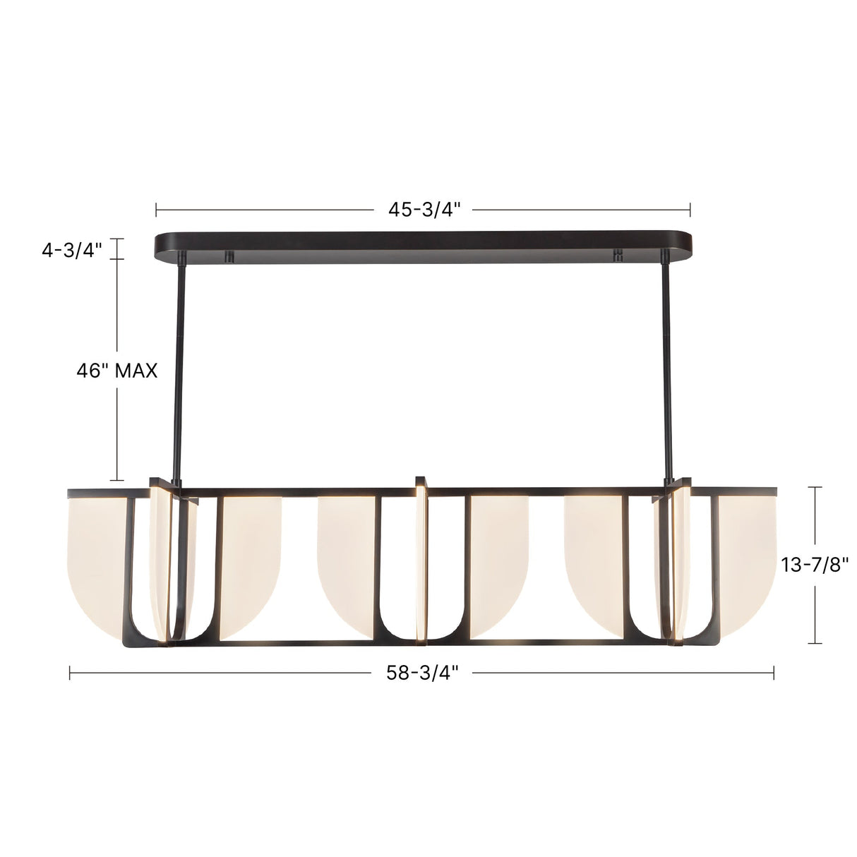 Alora Anders 59-in Linear Pendant