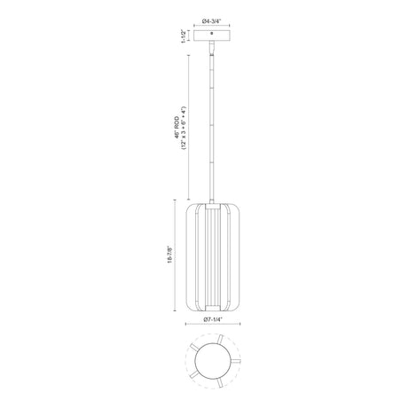 Alora Anders 7-in Pendant