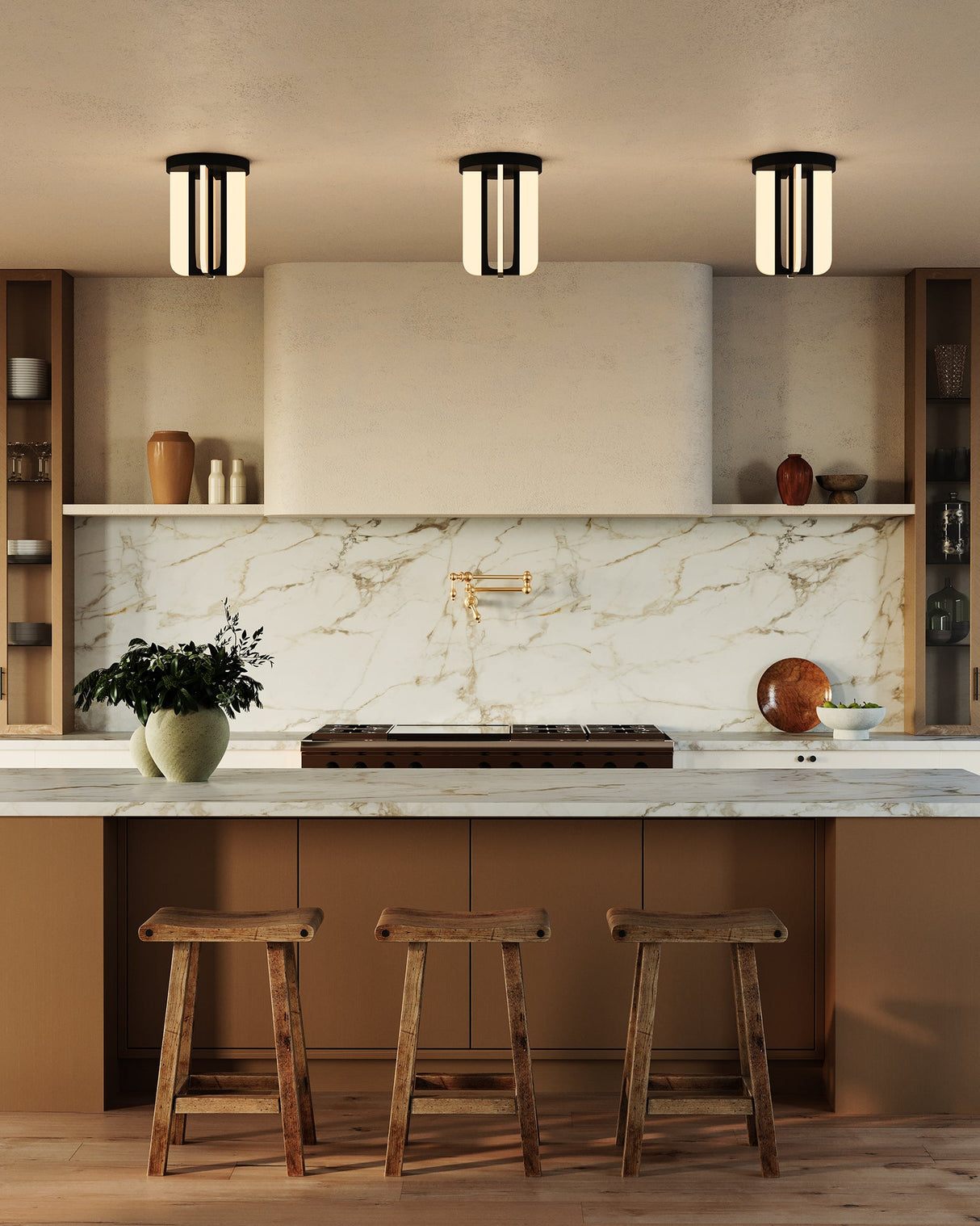 Alora Anders 8-in Semi-Flush Mount