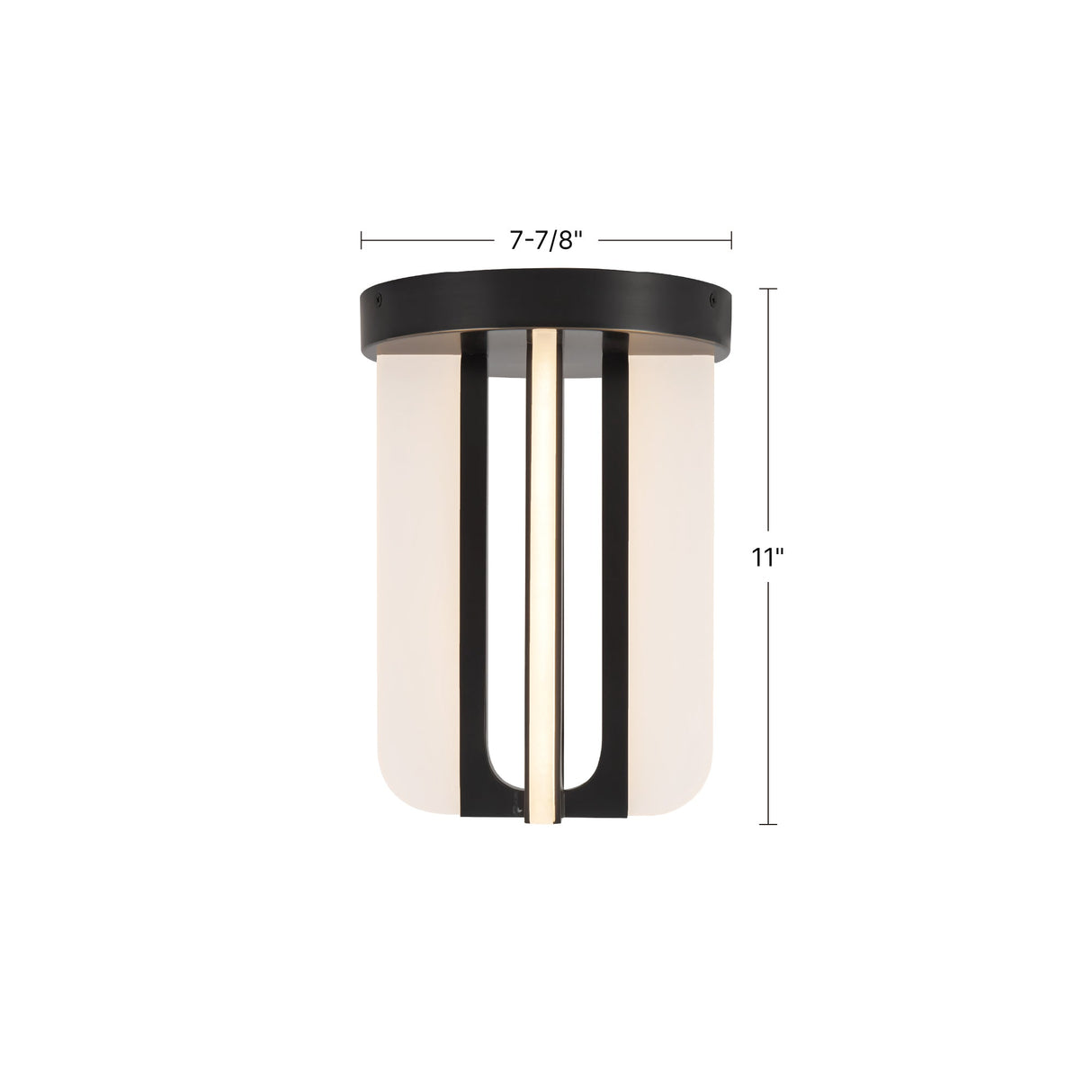 Alora Anders 8-in Semi-Flush Mount