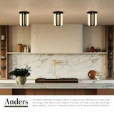 Alora Anders 8-in Semi-Flush Mount