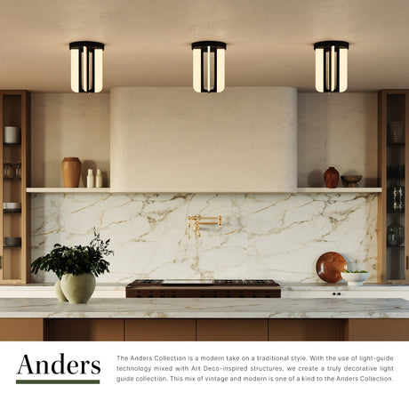 Alora Anders 8-in Semi-Flush Mount