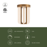Alora Anders 8-in Semi-Flush Mount