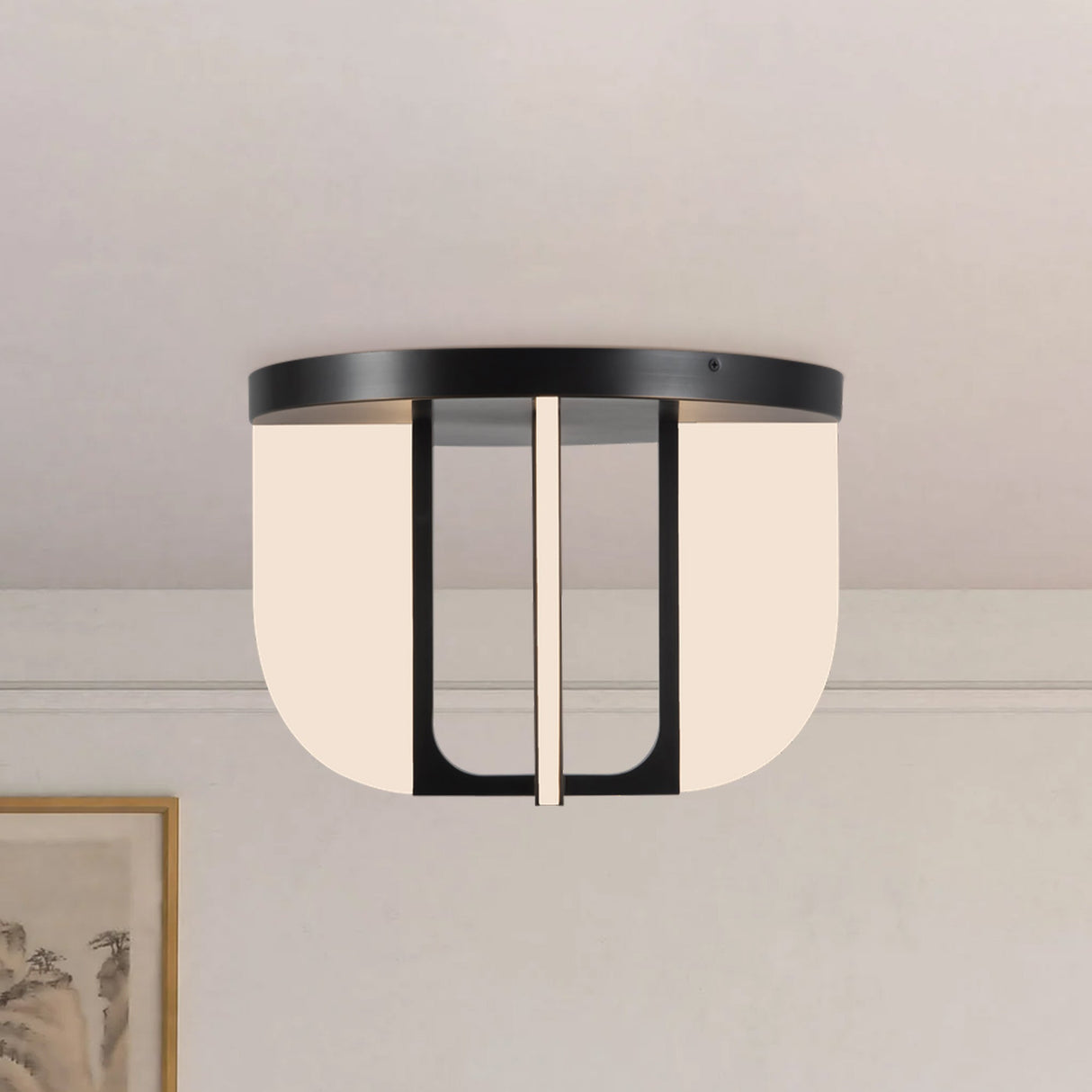 Alora Anders 16-in Semi-Flush Mount