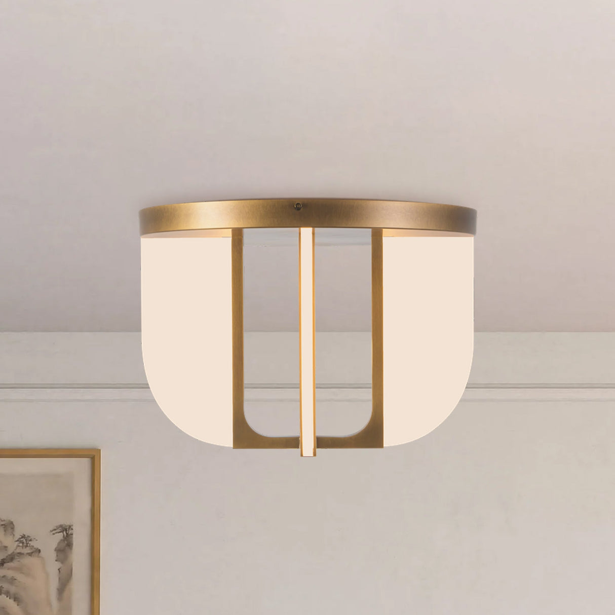 Alora Anders 16-in Semi-Flush Mount